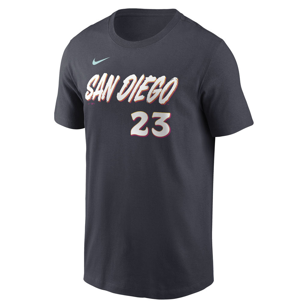MLB San Diego Padres Fernando Tatís Jr. Nike City Connect Name & Number T-Shirt - Navy