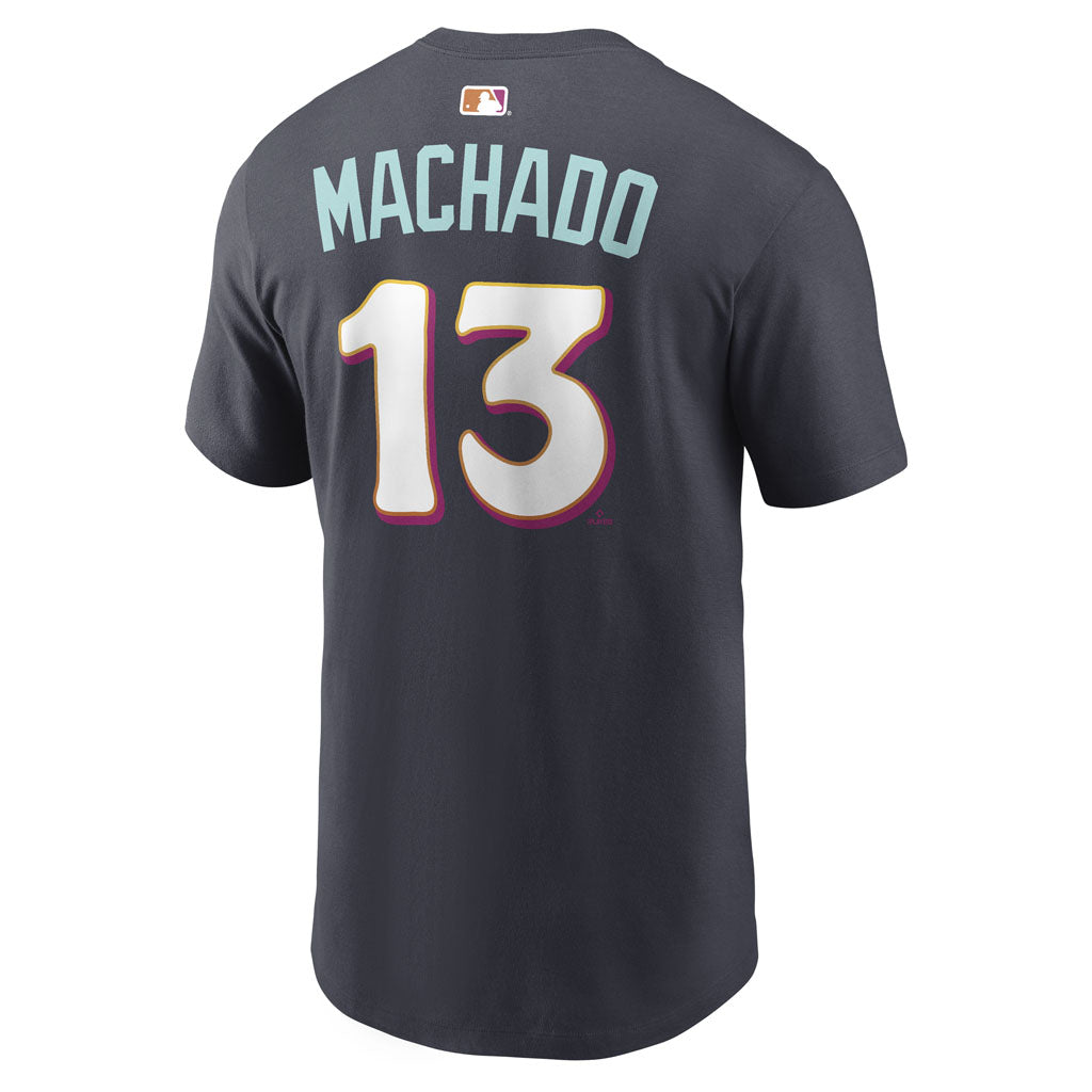 MLB San Diego Padres Manny Machado Nike City Connect Name & Number T-Shirt - Navy