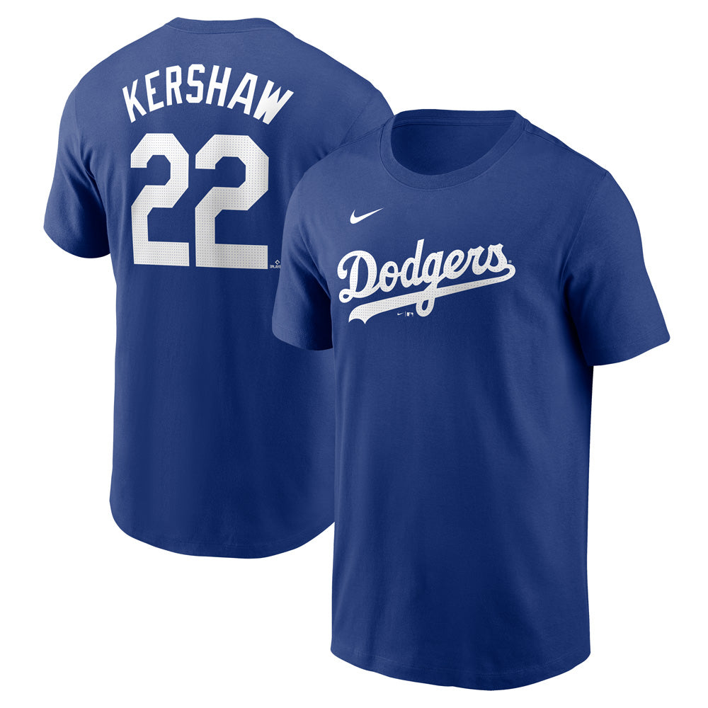 MLB Los Angeles Dodgers Clayton Kershaw Nike FUSE Name &amp; Number Tee
