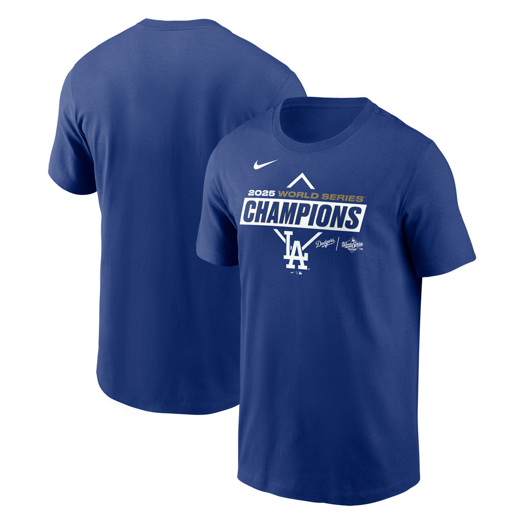 MLB Los Angeles Dodgers Nike 2025 World Series Champions On To Victory T-Shirt - Blue