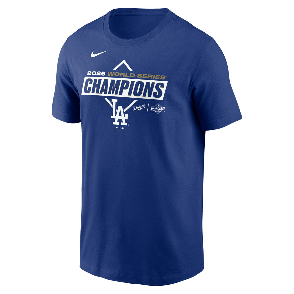 MLB Los Angeles Dodgers Nike 2025 World Series Champions On To Victory T-Shirt - Blue