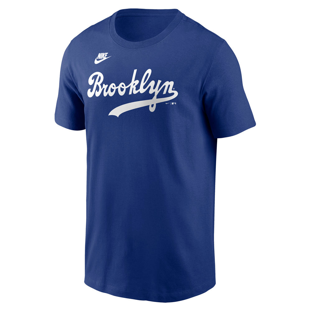 MLB Los Angeles Dodgers Jackie Robinson Nike FUSE Cooperstown Name & Number T-Shirt - Blue