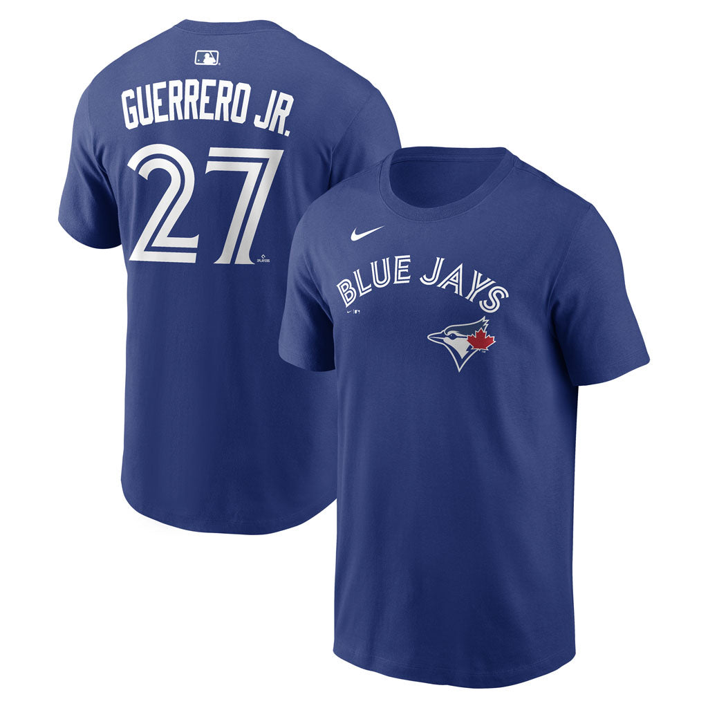 MLB Toronto Blue Jays Vladimir Guerrero Jr. Nike Home Name & Number T-Shirt - Blue
