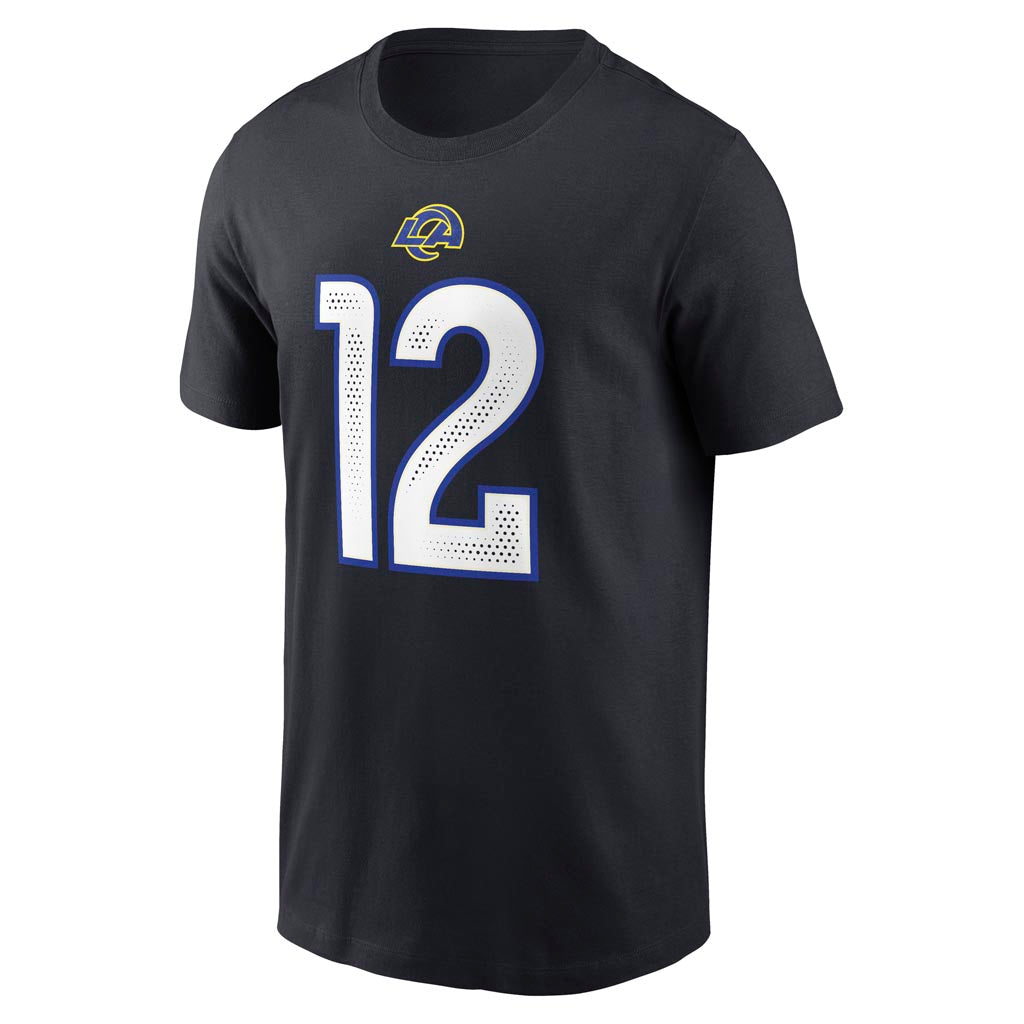 NFL Los Angeles Rams Puka Nacua Nike Rivalries Name & Number T-Shirt - Navy