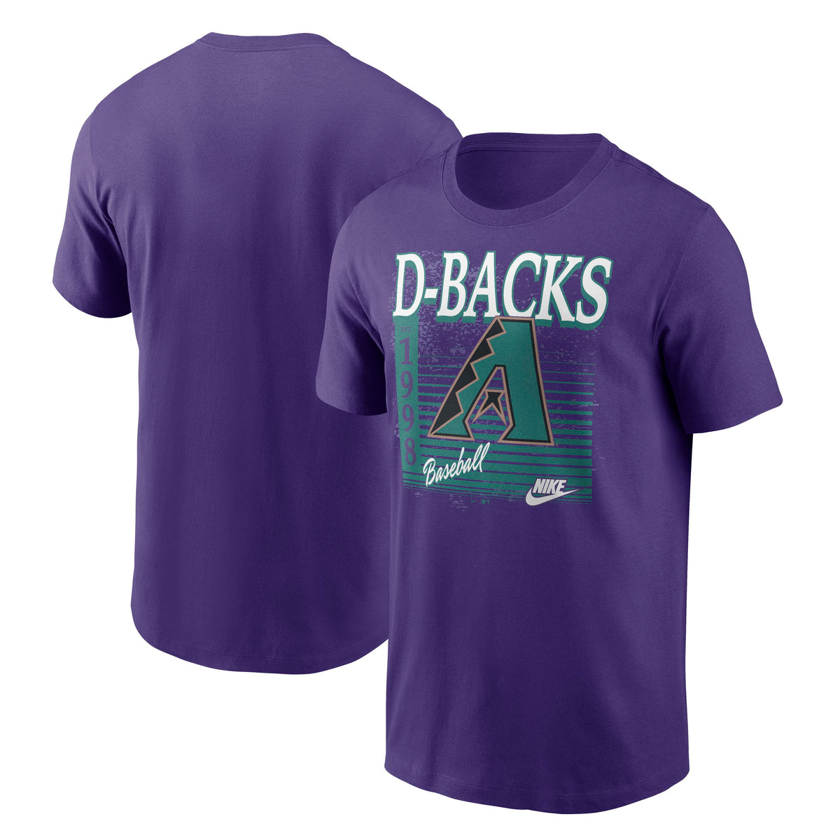 MLB Arizona Diamondbacks Nike Heat Mode Cotton T-Shirt- Purple
