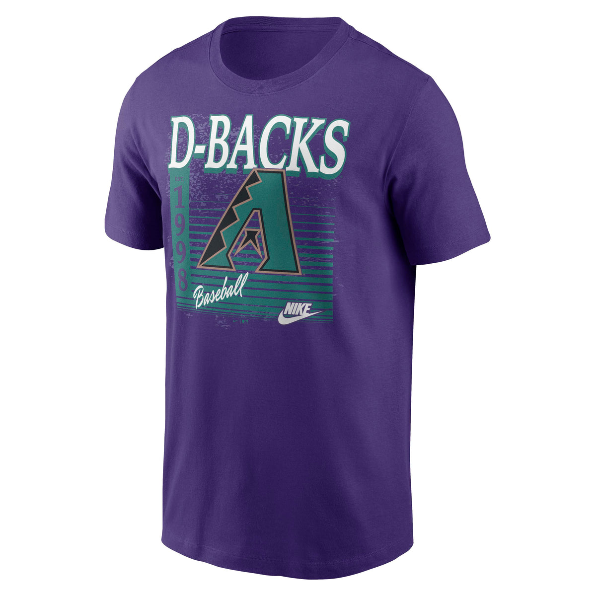 MLB Arizona Diamondbacks Nike Heat Mode Cotton T-Shirt- Purple