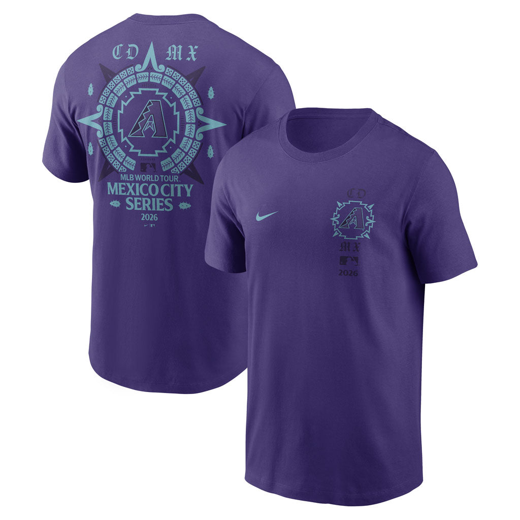 MLB Arizona Diamondbacks Nike Mexico Series Compass T-Shirt - Purple