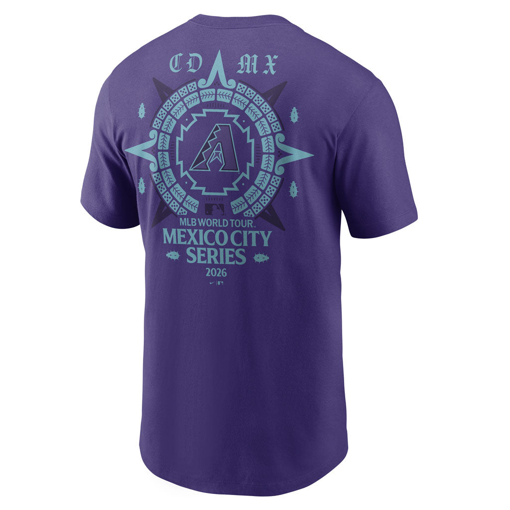 MLB Arizona Diamondbacks Nike Mexico Series Compass T-Shirt - Purple