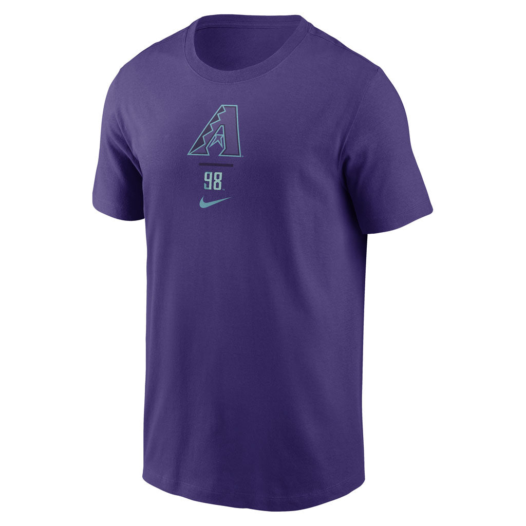MLB Arizona Diamondbacks Nike City Connect Two-Hit Cotton T-Shirt - Purple