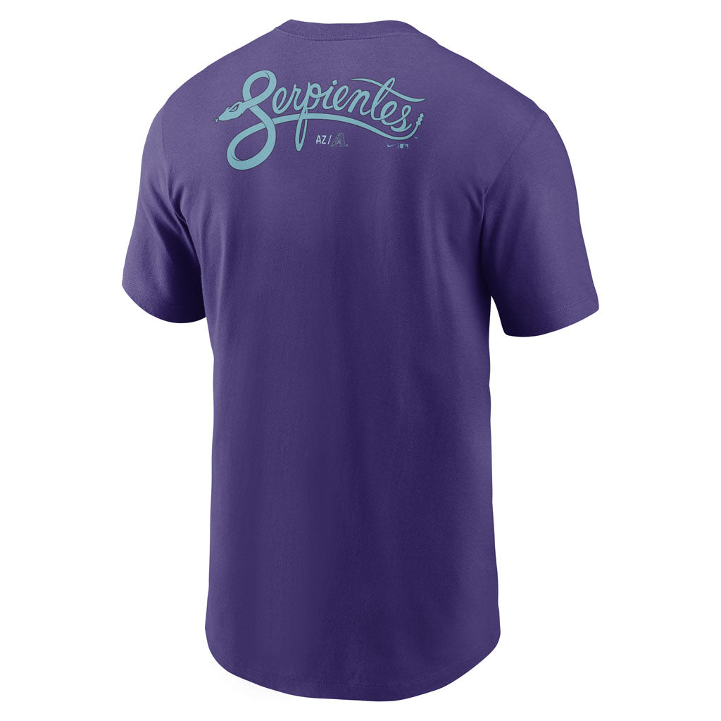 MLB Arizona Diamondbacks Nike City Connect Two-Hit Cotton T-Shirt - Purple