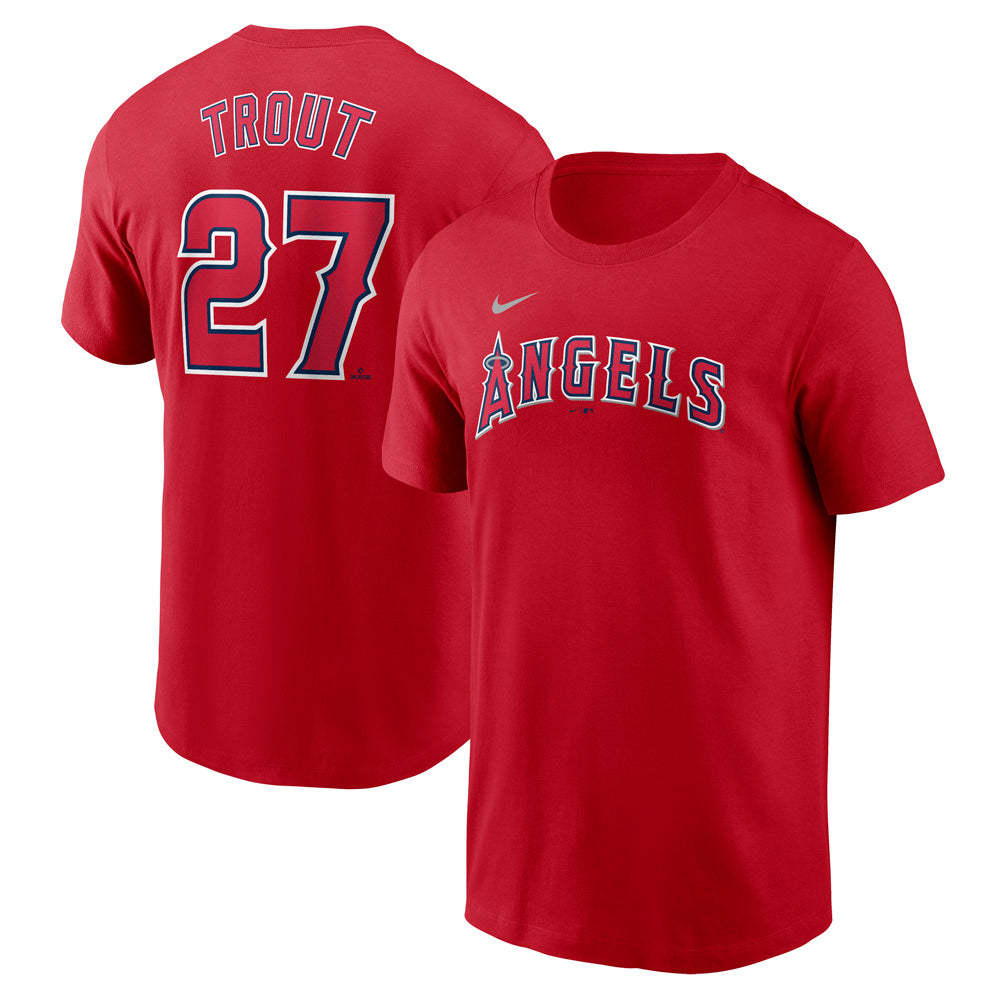 MLB Los Angeles Angels Mike Trout Nike FUSE Name &amp; Number Tee
