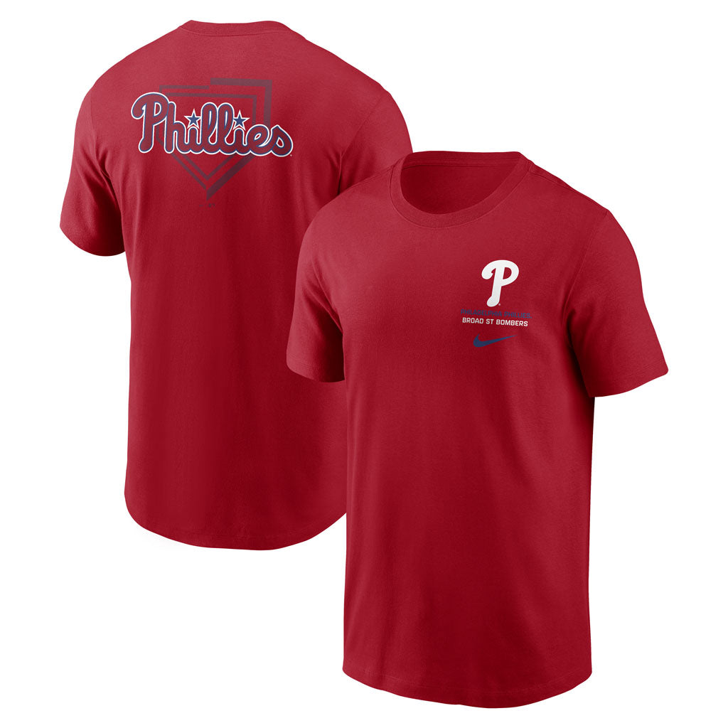 MLB Philadelphia Phillies Nike Two-Hit Cotton T-shirt - Red