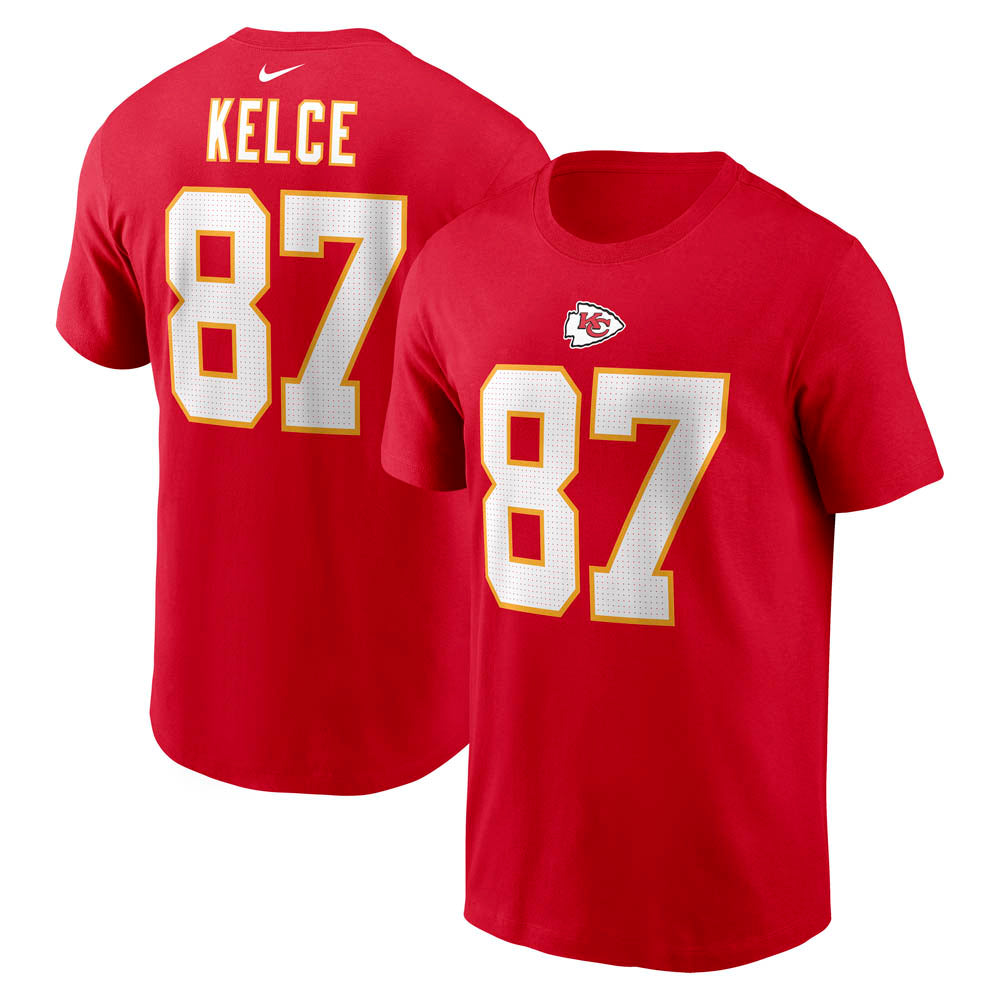NFL Kansas City Chiefs Travis Kelce Nike Player Pride Name &amp; Number Tee