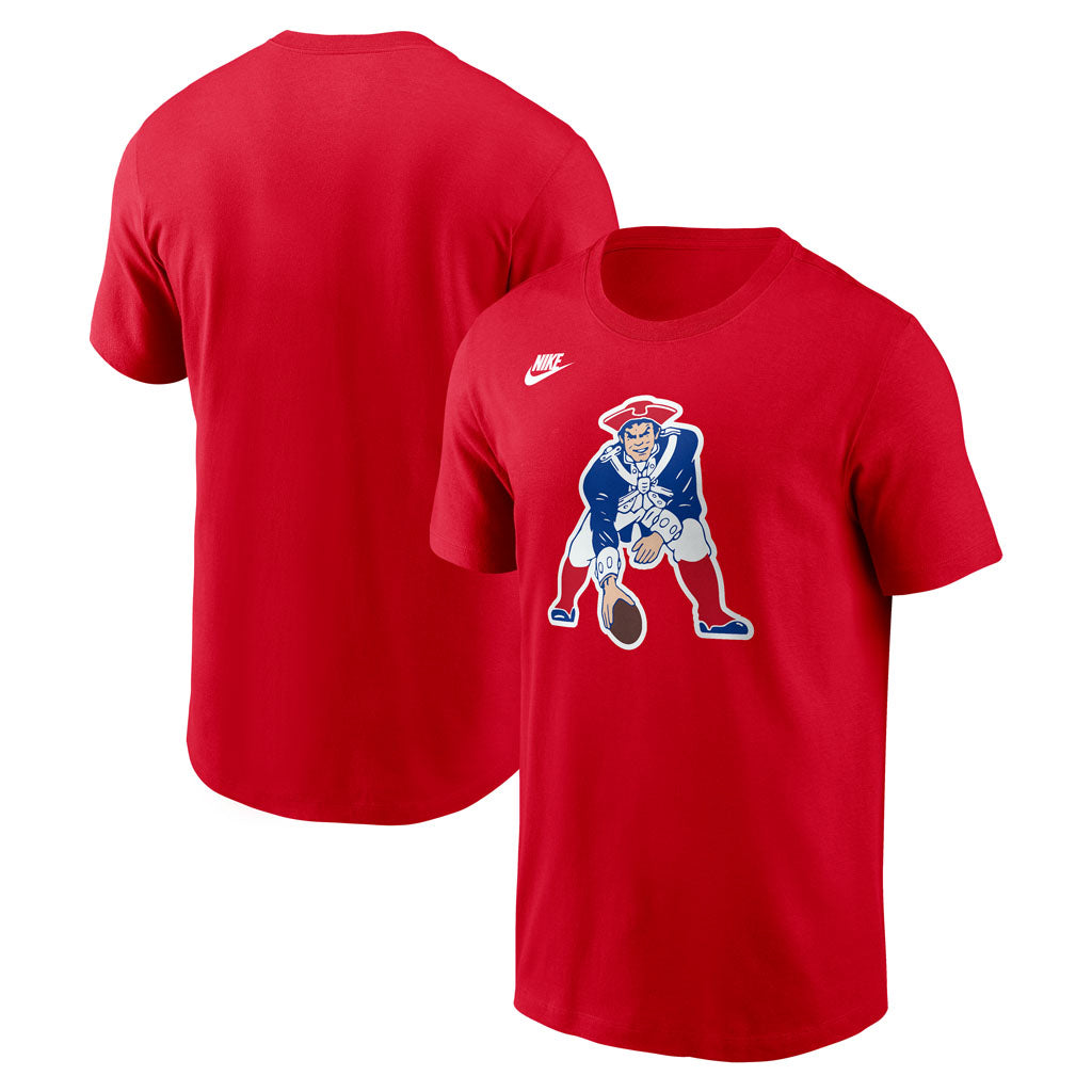 NFL New England Patriots Nike Throwback Cotton T-Shirt - Red