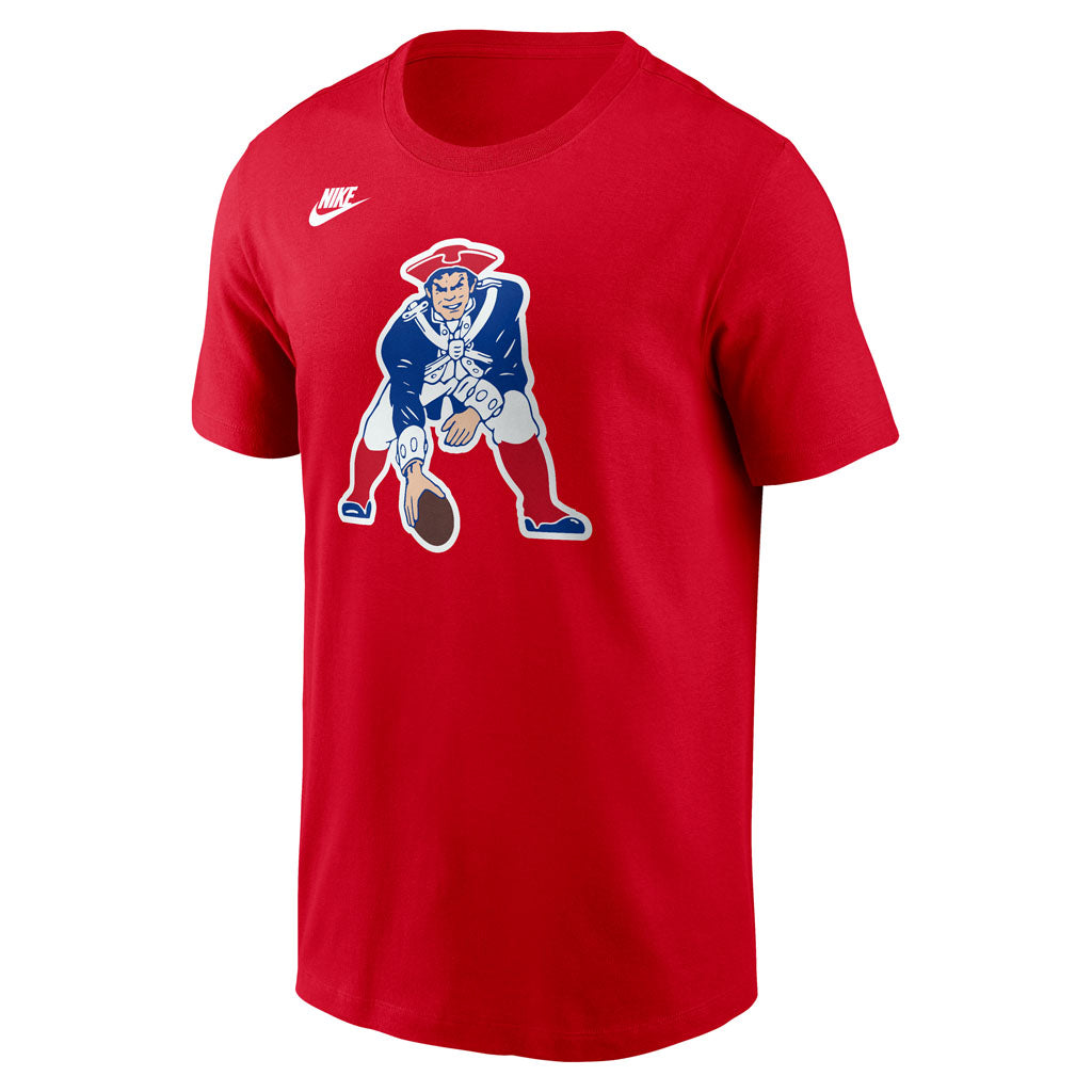 NFL New England Patriots Nike Throwback Cotton T-Shirt - Red