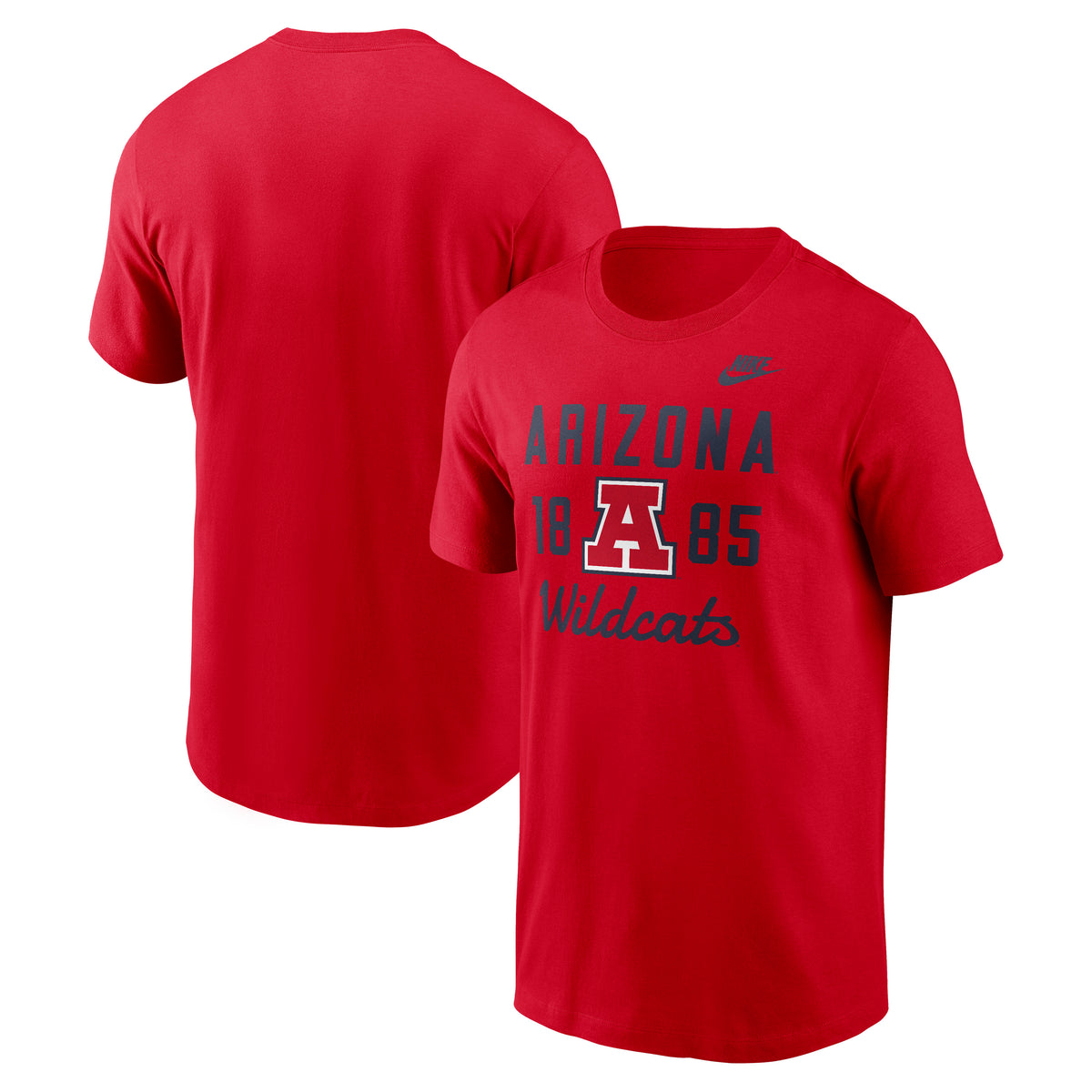 NCAA Arizona Wildcats Nike Legacy Stacked T-Shirt- Red