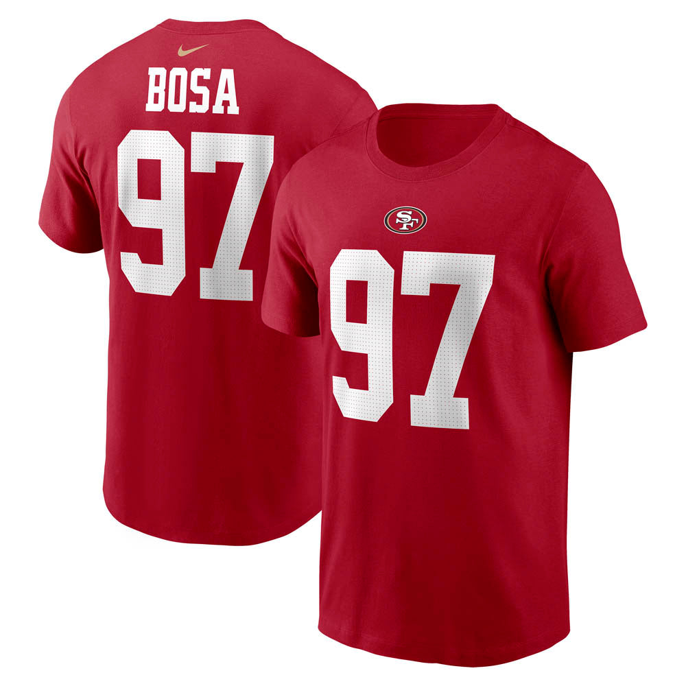 NFL San Francisco 49ers Nick Bosa Nike Player Pride Name &amp; Number Tee