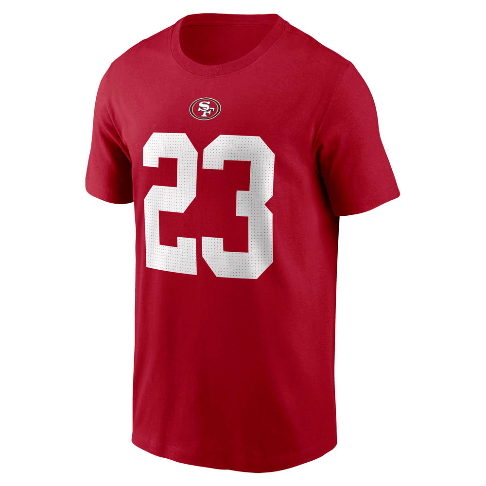 NFL San Francisco 49ers Christian McCaffrey Nike Player Pride Name &amp; Number Tee