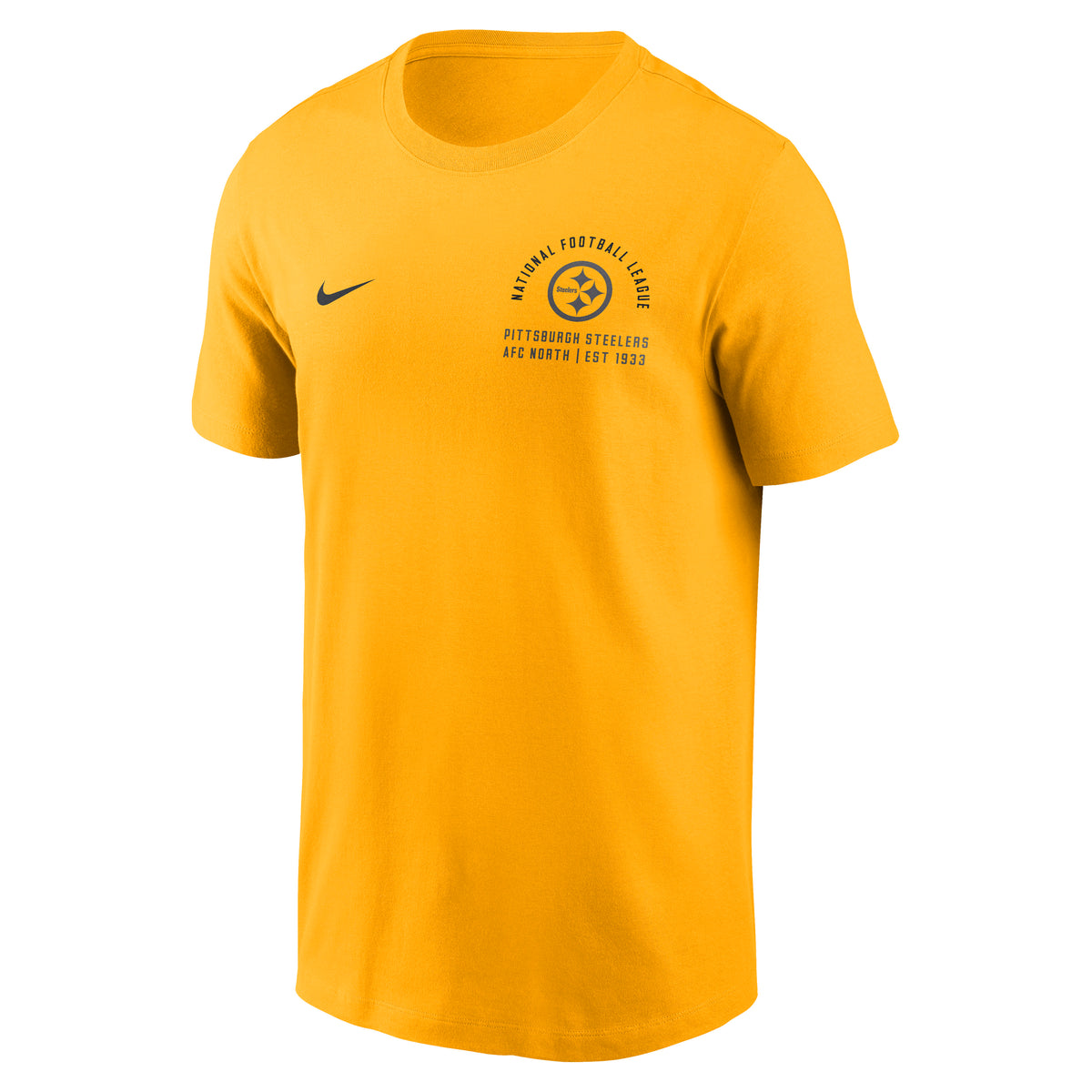 NFL Pittsburgh Steelers Nike Split Logo Essential T-Shirt- Gold