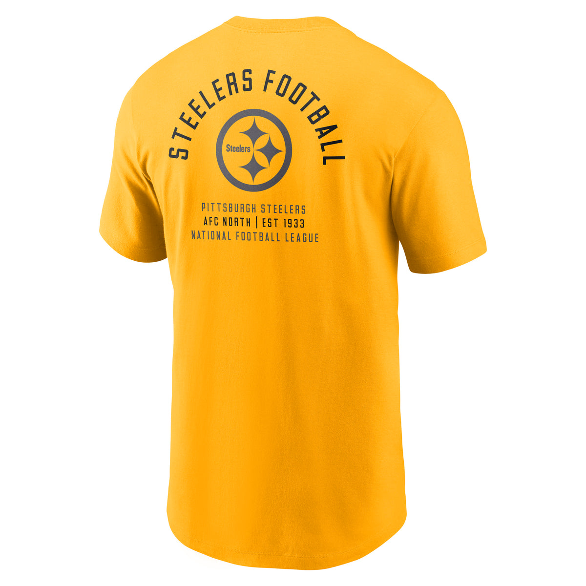 NFL Pittsburgh Steelers Nike Split Logo Essential T-Shirt- Gold