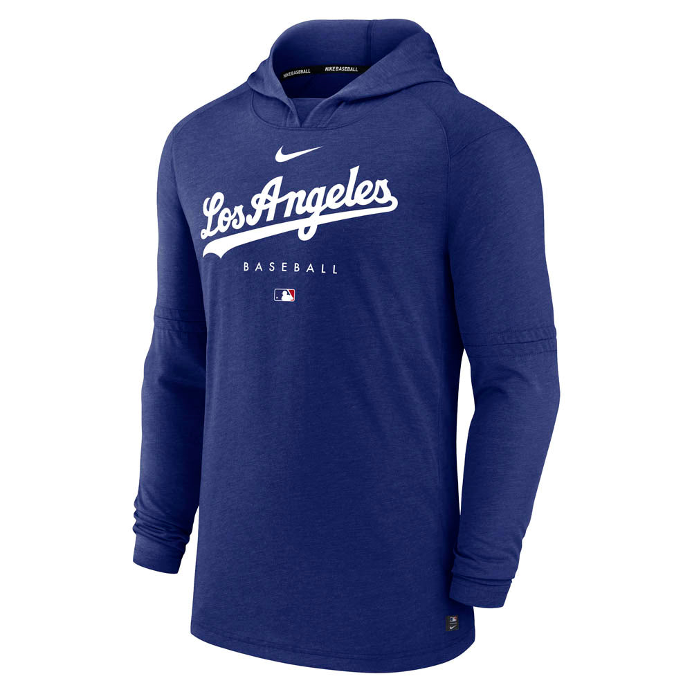 MLB Los Angeles Dodgers Nike Dri-FIT Authentic Collection Long Sleeve Hooded Top