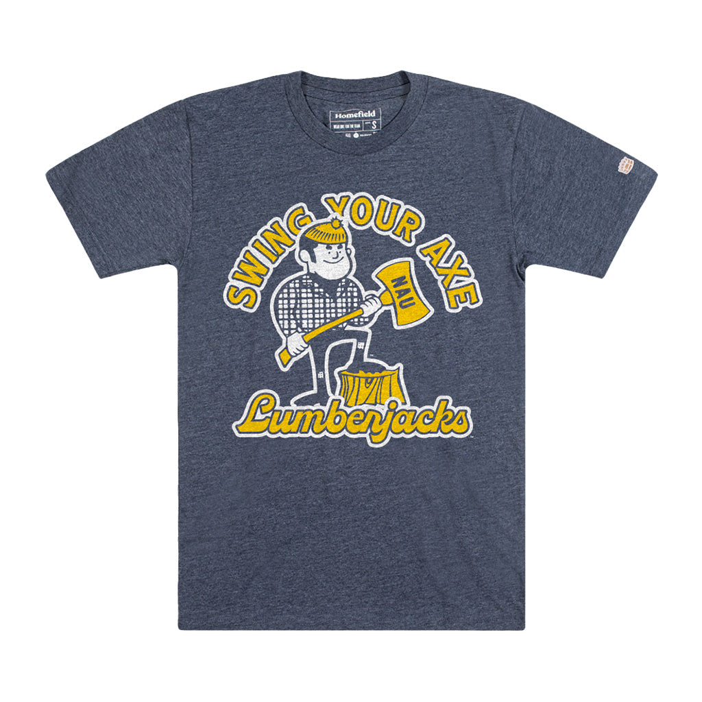 NCAA Northern Arizona Lumberjacks Homefield Apparel "Swing Your Axe" T-Shirt - Navy