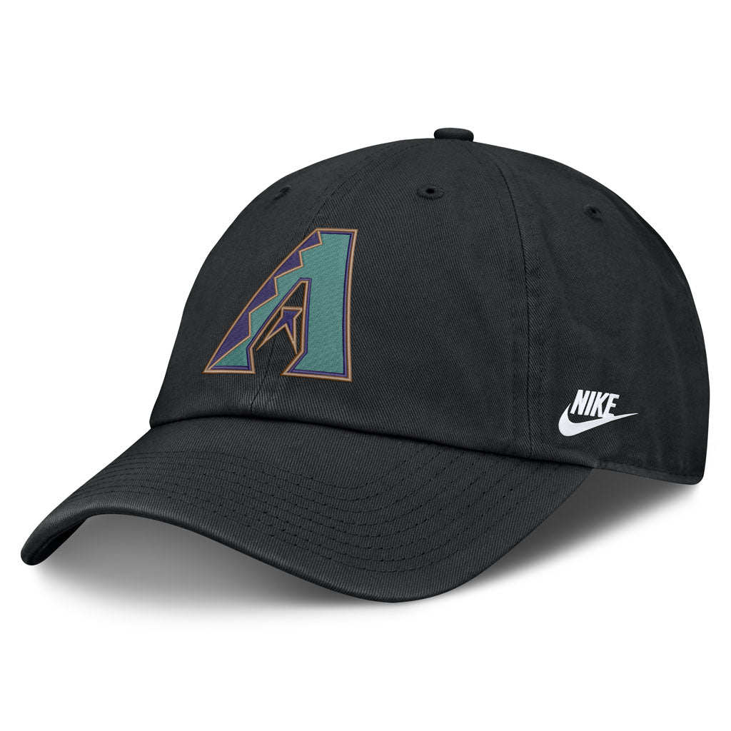 MLB Arizona Diamondbacks Nike Coop A Logo Slouch Adjustable Hat - Black