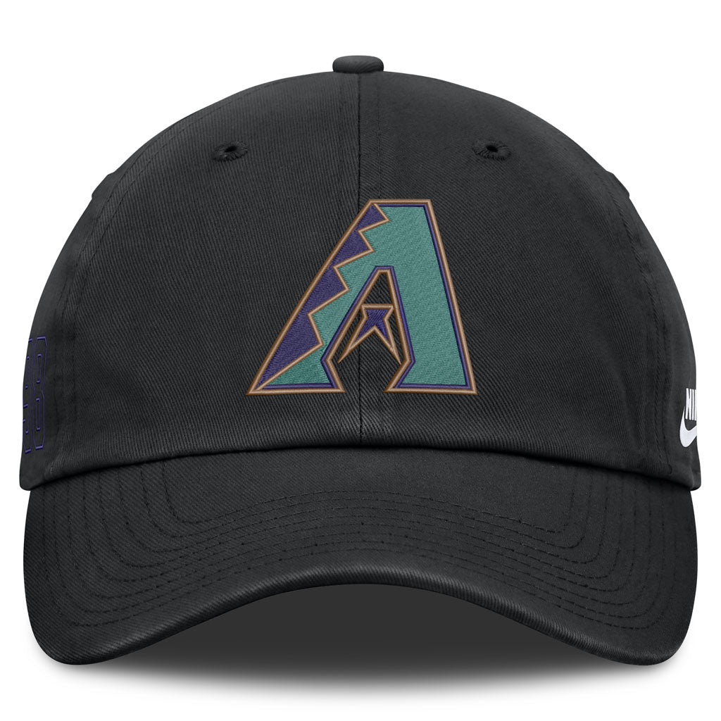 MLB Arizona Diamondbacks Nike Coop A Logo Slouch Adjustable Hat - Black