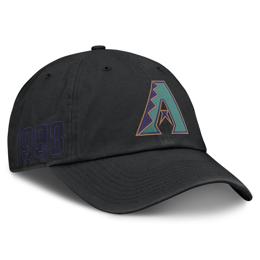 MLB Arizona Diamondbacks Nike Coop A Logo Slouch Adjustable Hat - Black