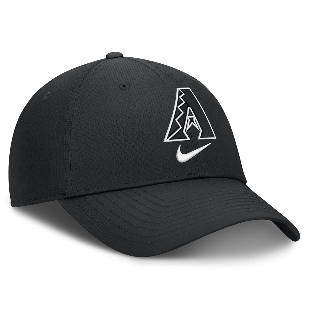MLB Arizona Diamondbacks Nike Black & White Ripstop Structured Adjustable Hat - Black