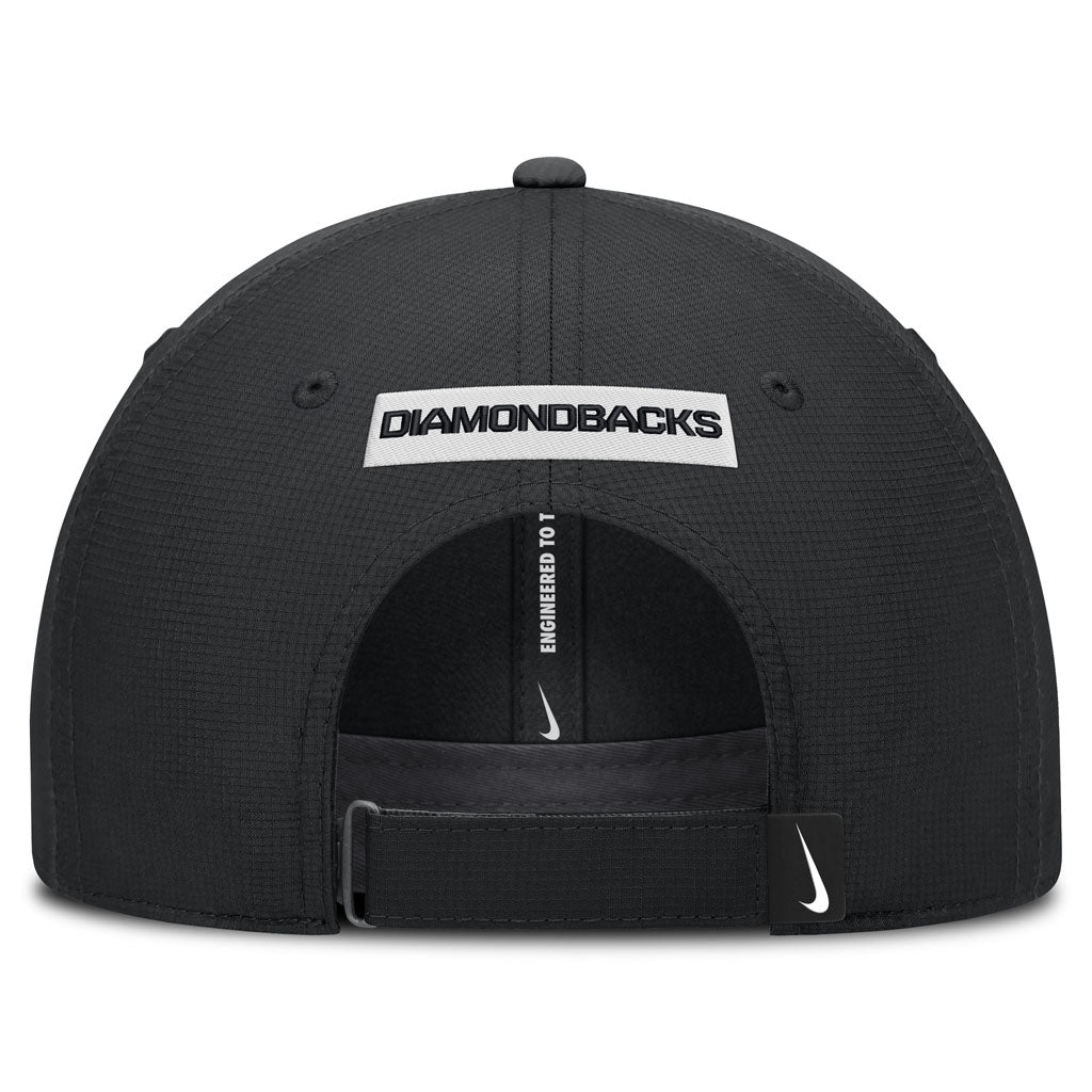 MLB Arizona Diamondbacks Nike Black & White Ripstop Structured Adjustable Hat - Black