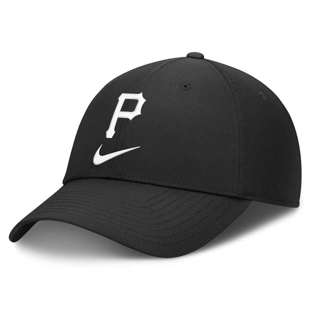 MLB Pittsburgh Pirates Nike Black & White Ripstop Structured Adjustable Hat - Black