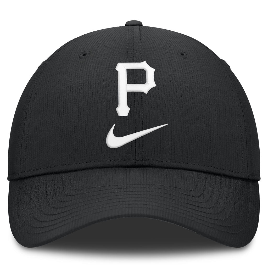 MLB Pittsburgh Pirates Nike Black & White Ripstop Structured Adjustable Hat - Black