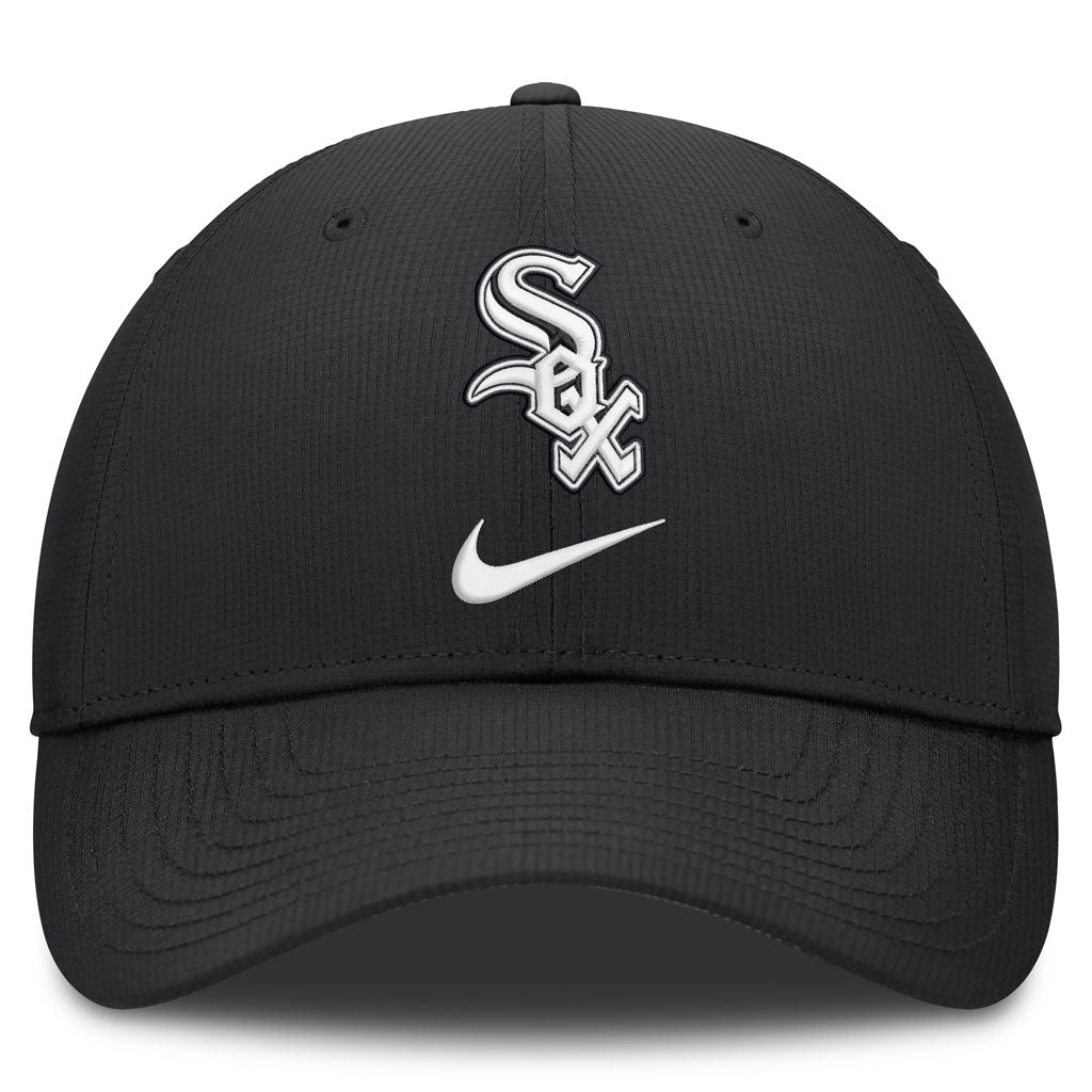 MLB Chicago White Sox Nike Black & White Ripstop Structured Adjustable Hat - Black