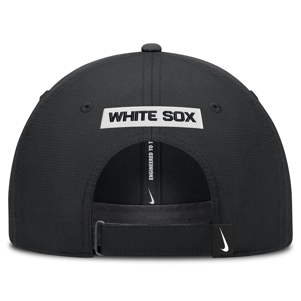 MLB Chicago White Sox Nike Black & White Ripstop Structured Adjustable Hat - Black