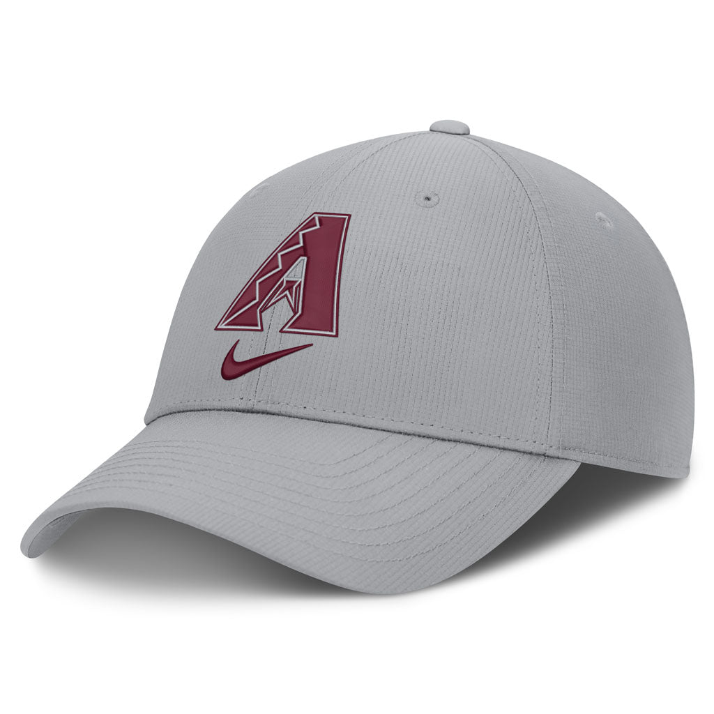 MLB Arizona Diamondbacks Nike Black & White Ripstop Structured Adjustable Hat - Graphite