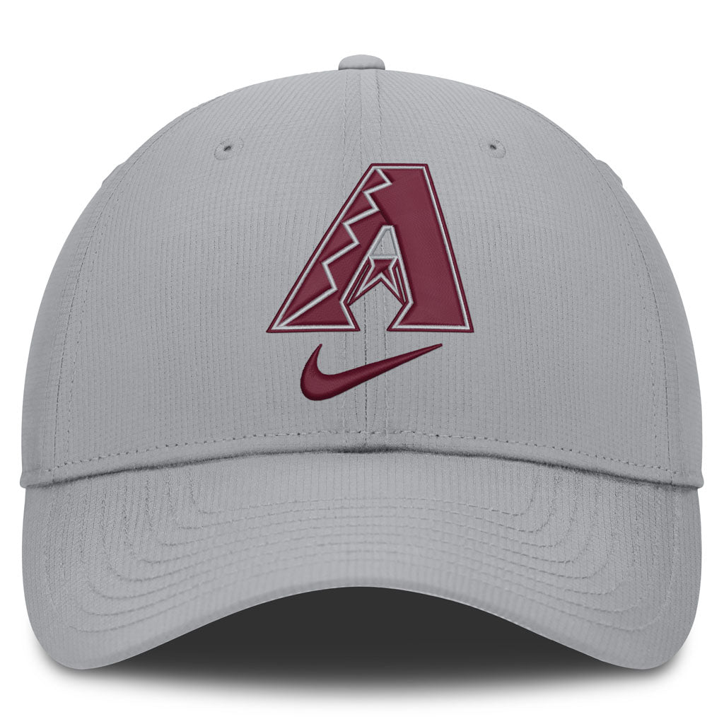 MLB Arizona Diamondbacks Nike Black & White Ripstop Structured Adjustable Hat - Graphite