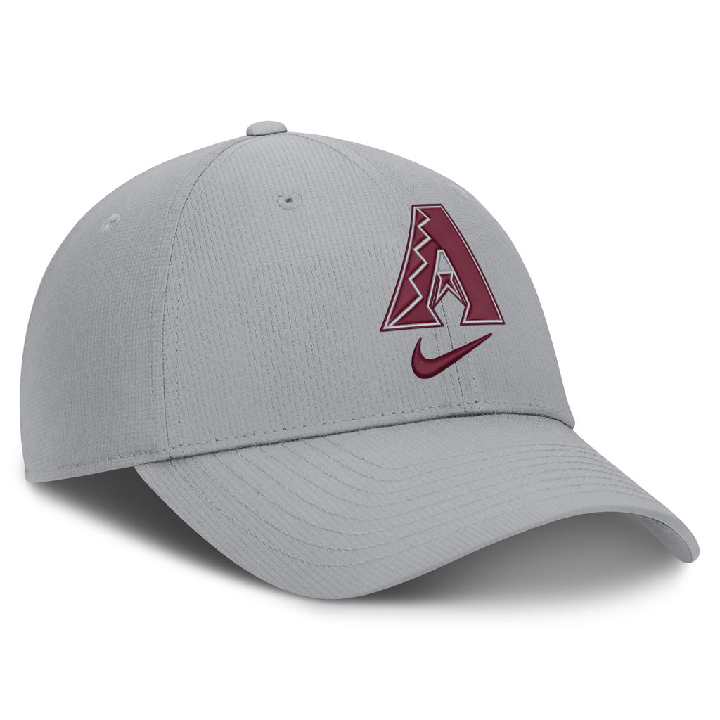 MLB Arizona Diamondbacks Nike Black & White Ripstop Structured Adjustable Hat - Graphite