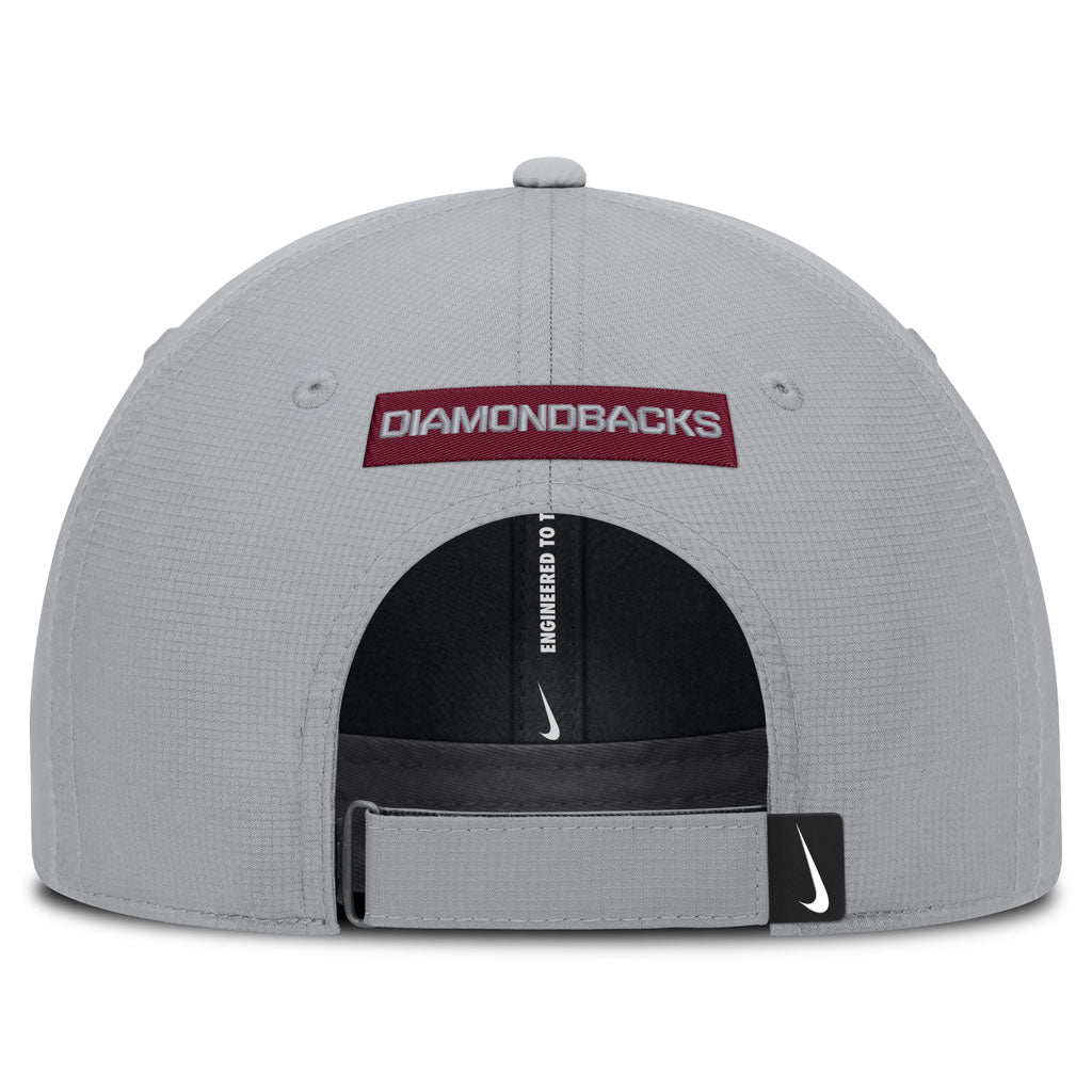 MLB Arizona Diamondbacks Nike Black & White Ripstop Structured Adjustable Hat - Graphite
