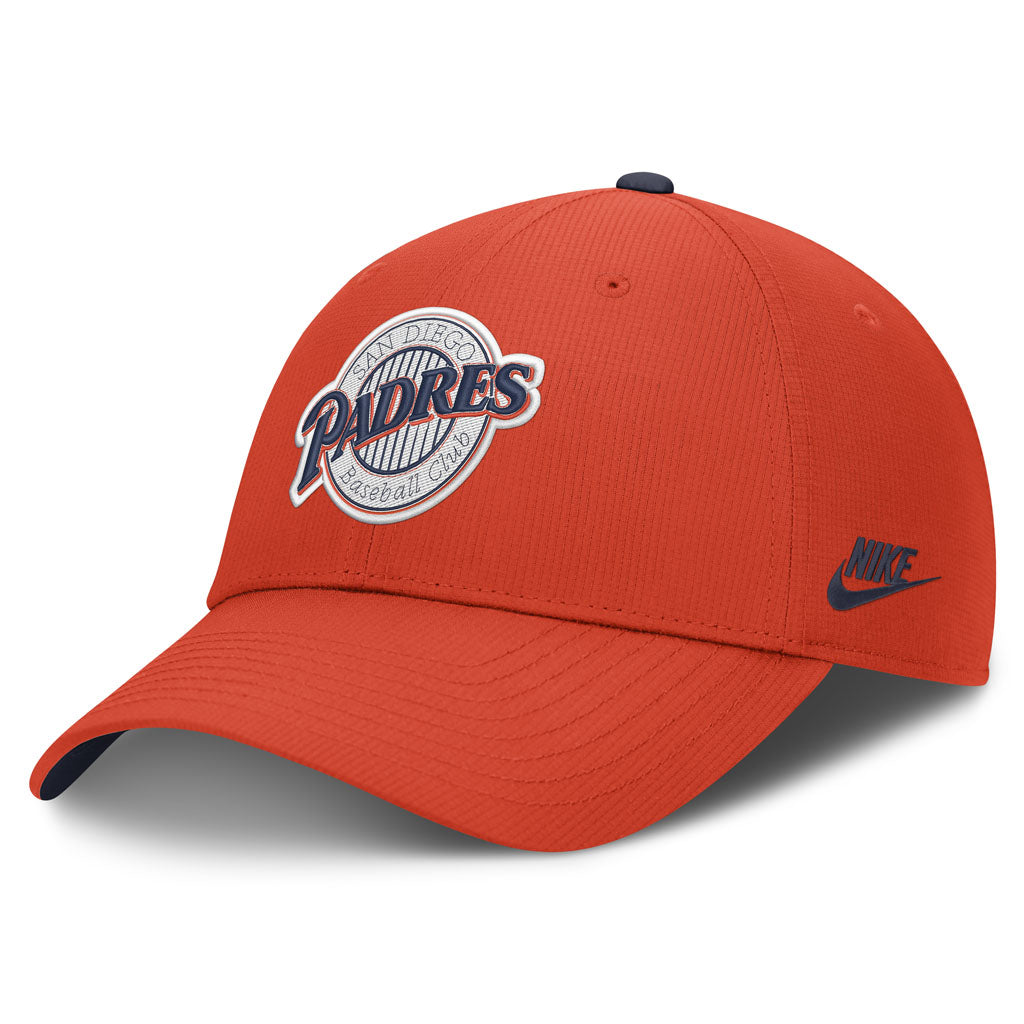 MLB San Diego Padres Nike Cooperstown Ripstop Adjustable Hat - Orange