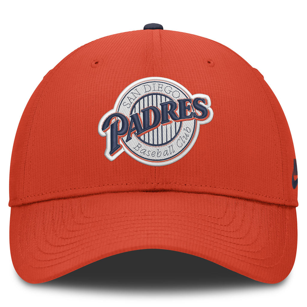 MLB San Diego Padres Nike Cooperstown Ripstop Adjustable Hat - Orange
