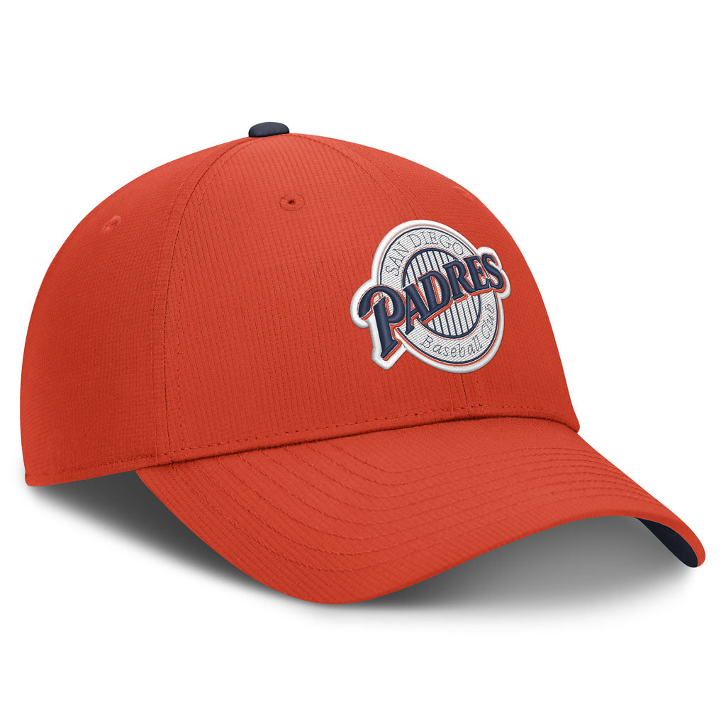 MLB San Diego Padres Nike Cooperstown Ripstop Adjustable Hat - Orange