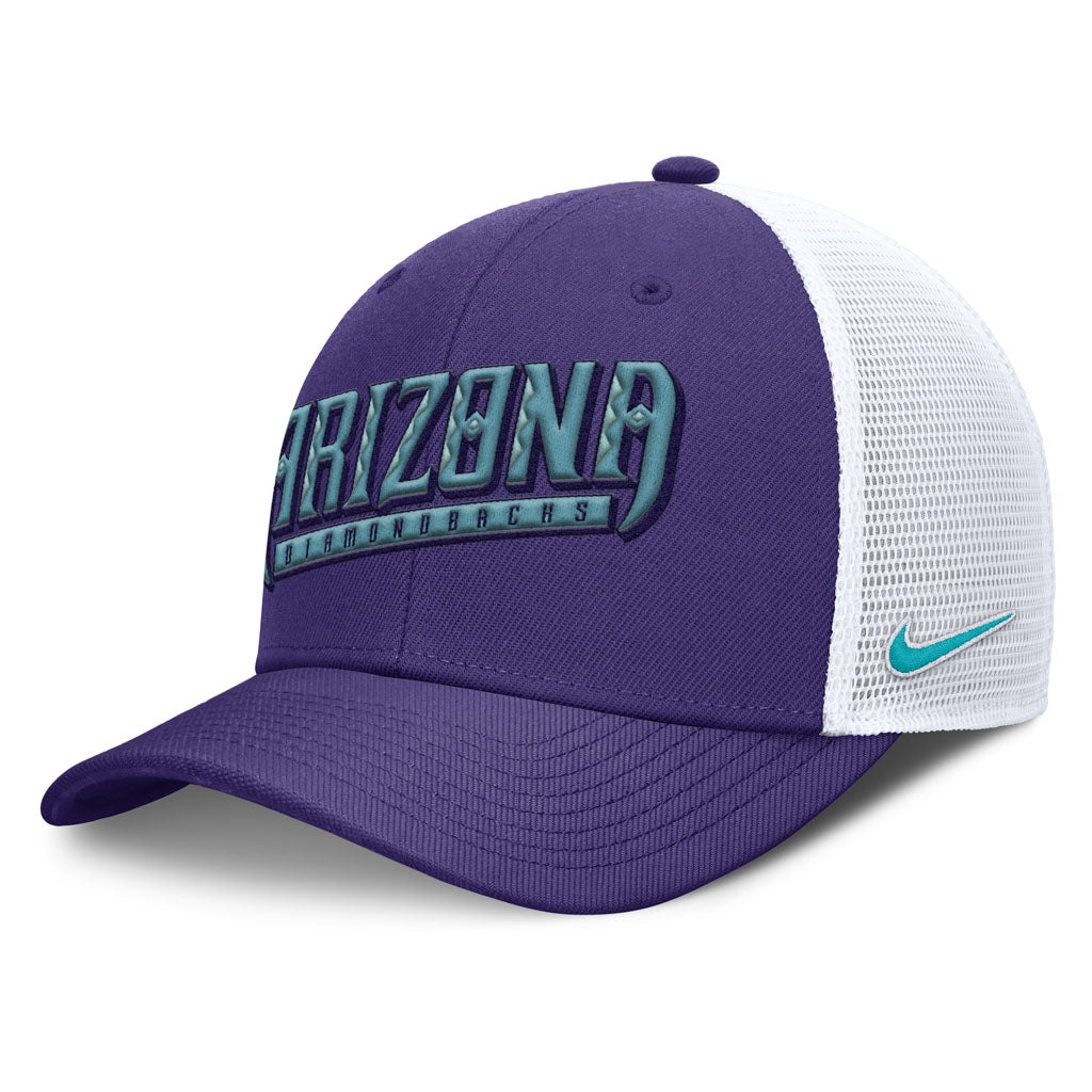 MLB Arizona Diamondbacks Nike Citty Connect Dri-Fit Structured Trucker Adjustable Hat - Purple