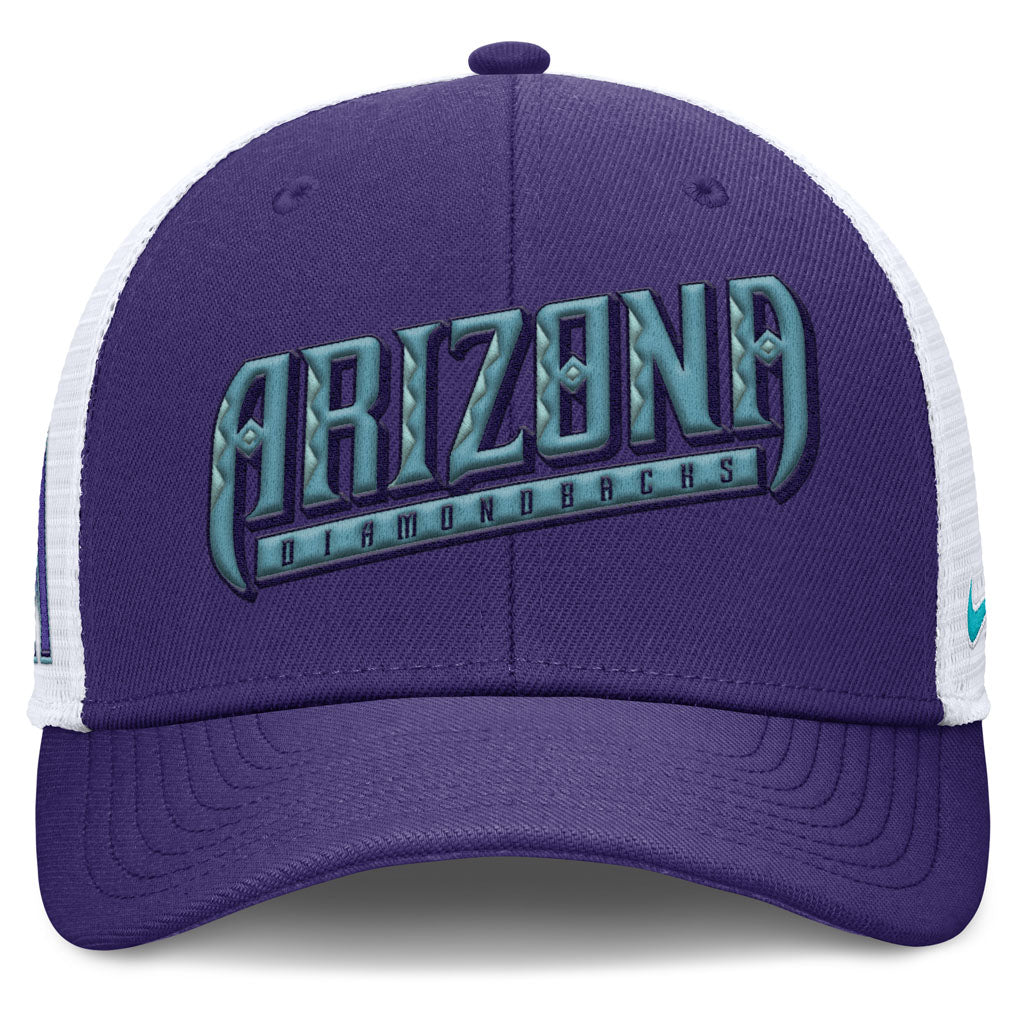 MLB Arizona Diamondbacks Nike Citty Connect Dri-Fit Structured Trucker Adjustable Hat - Purple