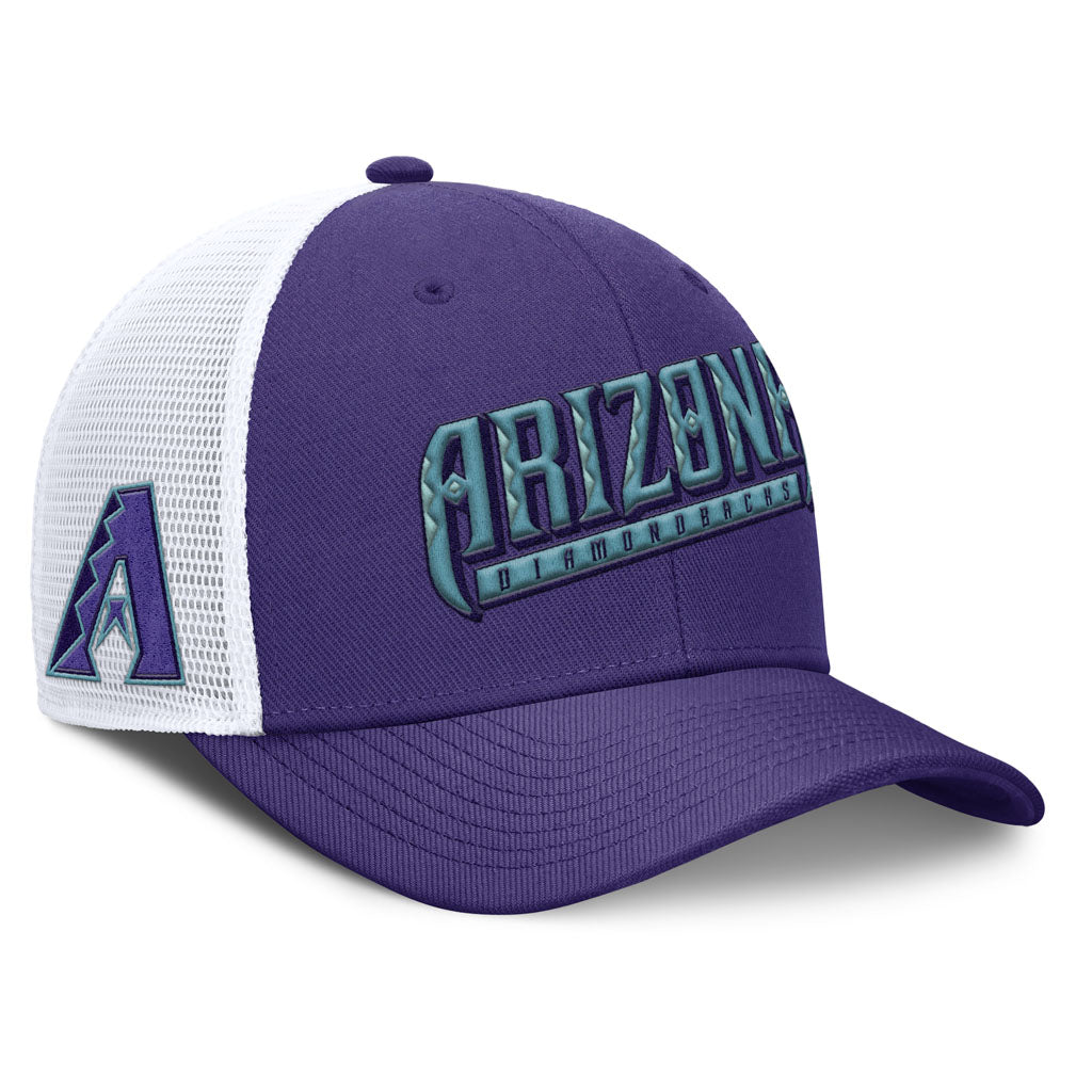 MLB Arizona Diamondbacks Nike Citty Connect Dri-Fit Structured Trucker Adjustable Hat - Purple
