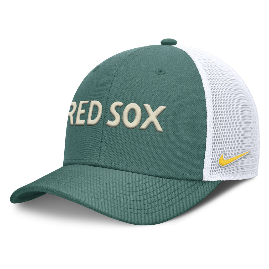 MLB Boston Red Sox Nike Citty Connect Dri-Fit Structured Trucker Adjustable Hat - Green
