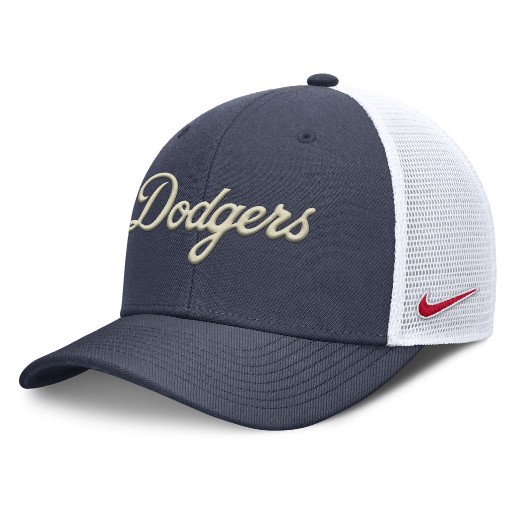 MLB Los Angeles Dodgers Nike Citty Connect Dri-Fit Structured Trucker Adjustable Hat - Navy