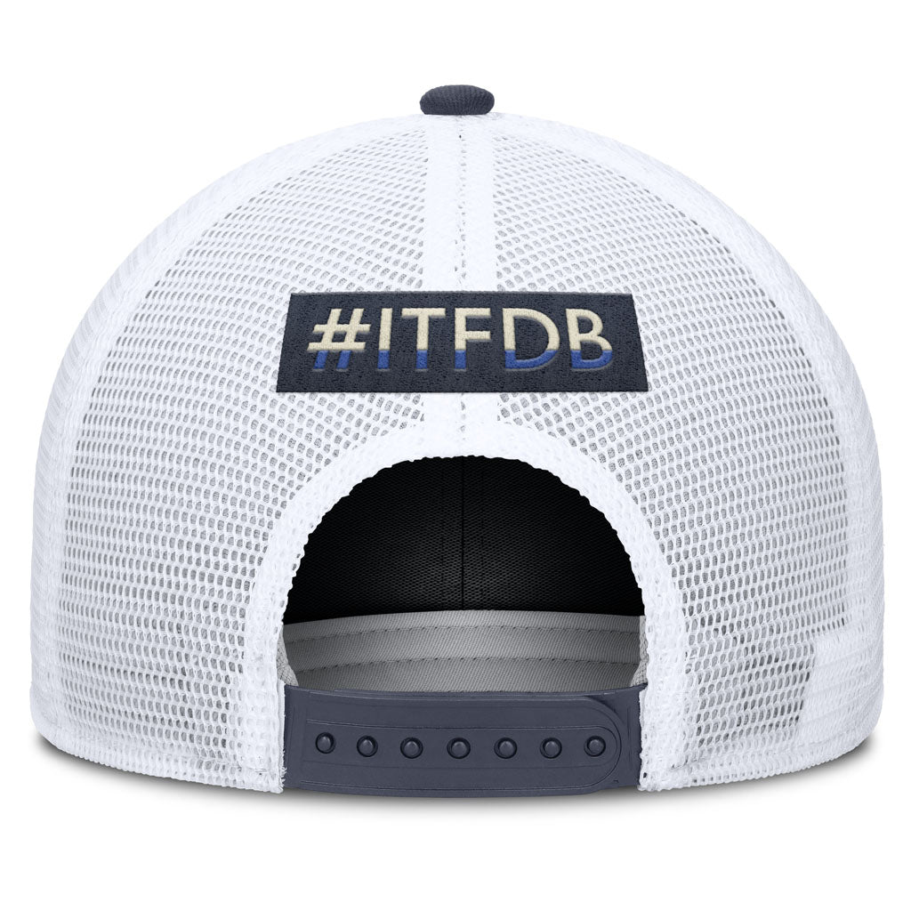 MLB Los Angeles Dodgers Nike Citty Connect Dri-Fit Structured Trucker Adjustable Hat - Navy