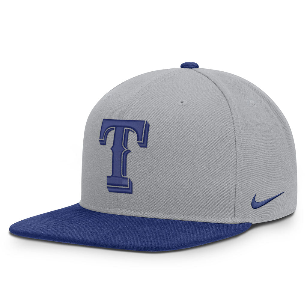 MLB Texas Rangers Nike Two-Tone Primetime Pro Snapback Hat - Graphite
