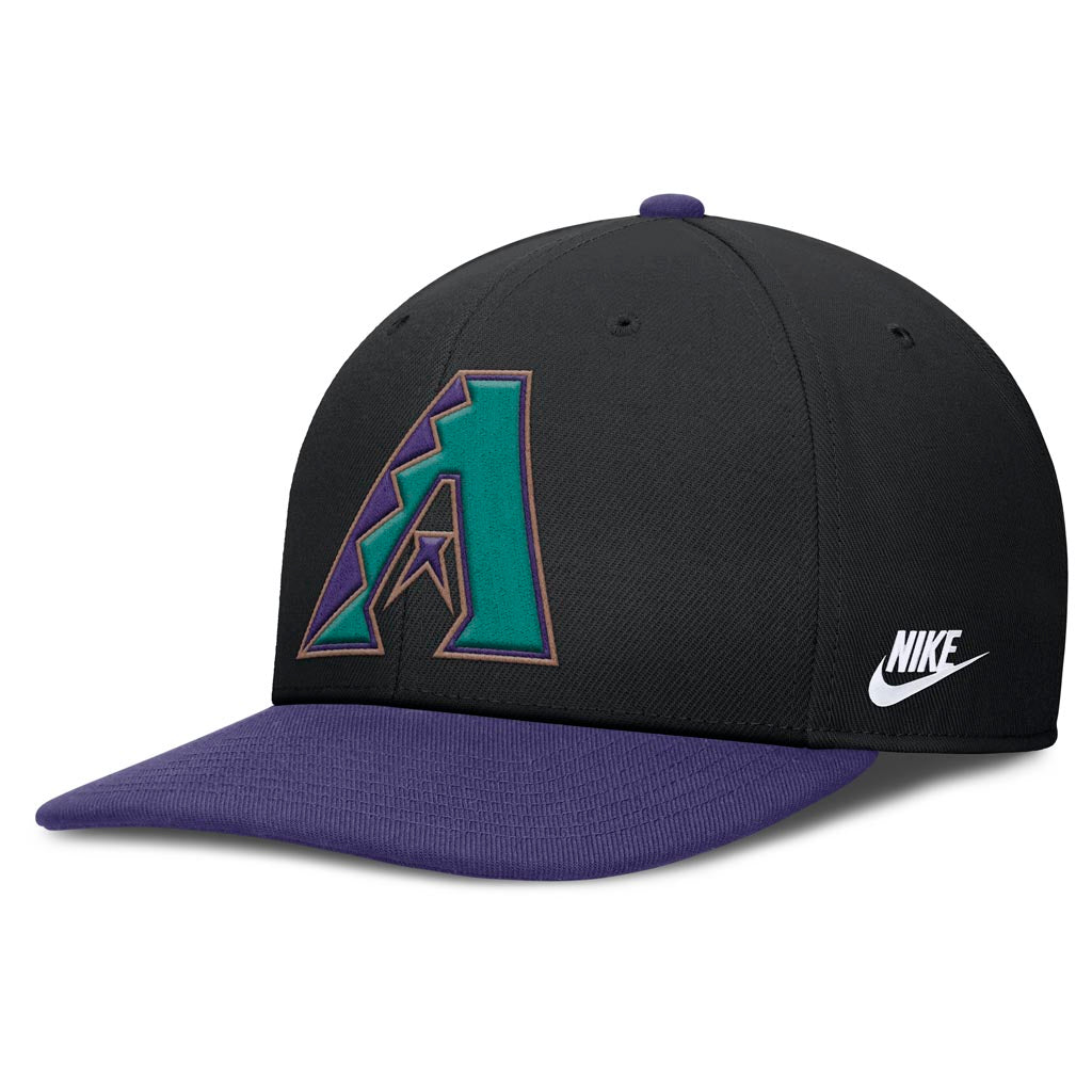 MLB Arizona Diamondbacks Nike Cooperstown Dri-Fit Snapback Hat - Black